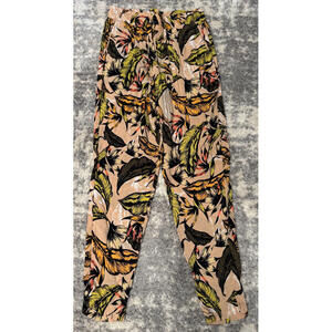 Primark Women's Tropical Print Jogger Pants Size 6 US / 10 UK Elastic Waist